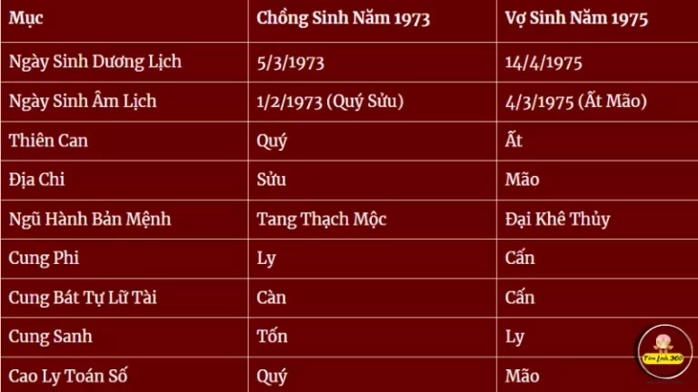 1973 hợp tuổi nào