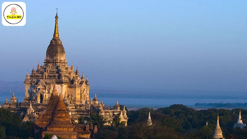 Đền Gawdawpalin ở Myanmar