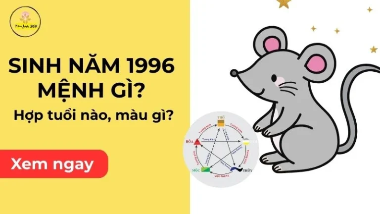 Sinh năm 1996 mệnh gì? Hợp tuổi nào, màu gì?