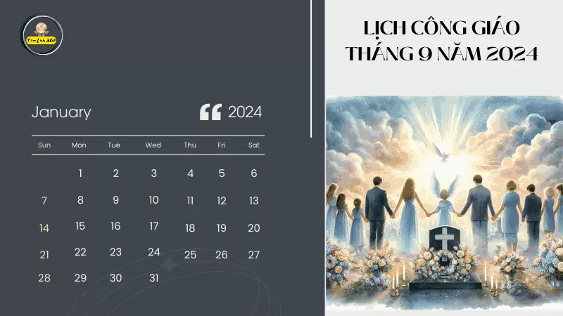 Cập nhật lịch Công giáo tháng 9 Năm 2024