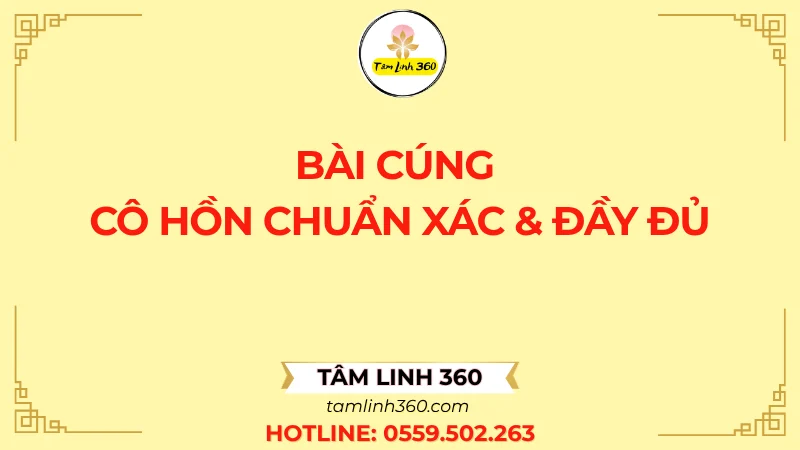 Ảnh đại diện bài cúng cô hồn chuẩn