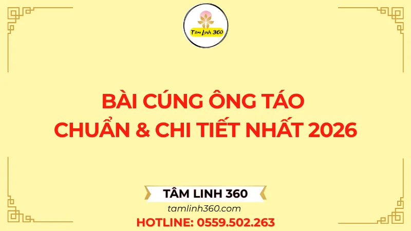 Ảnh đại diện bài cúng ông Táo chuẩn 2026