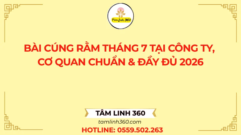 Ảnh đại diện bài cúng Rằm tháng 7 tại công ty