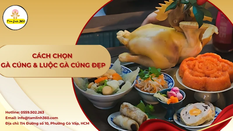 Ảnh đại diện cách chọn gà cúng và luộc gà cúng đẹp
