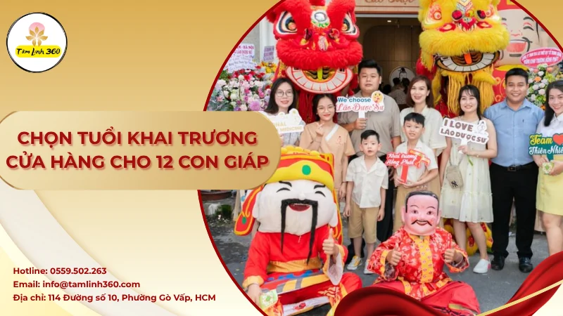 Ảnh đại diện cho chọn tuổi khai trương cửa hàng 12 con giáp