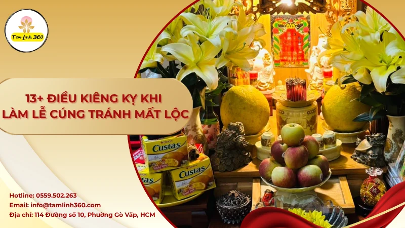 Ảnh đại diện những điều kiêng kỵ khi làm lễ cúng