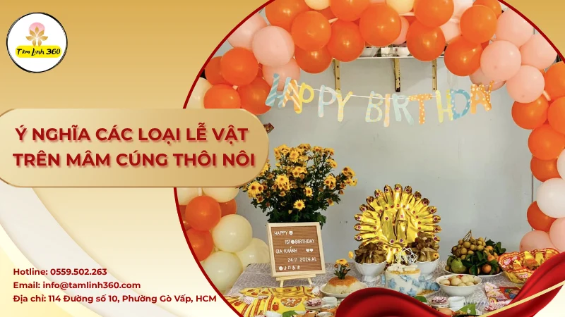 Ảnh đại diện ý nghĩa mâm cúng thôi nôi