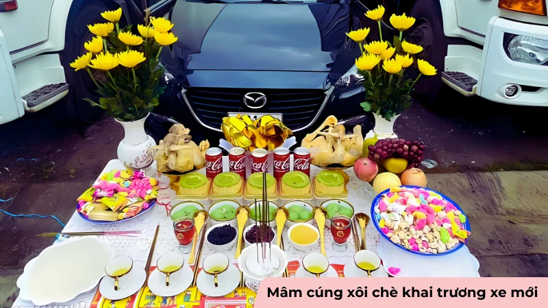Nghi thức cúng khai trương xe mới