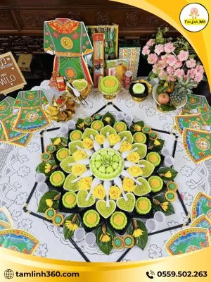 hinh anh mam cung thoi noi be trai day du Hình ảnh mâm cúng thôi nôi bé trai đầy đủ