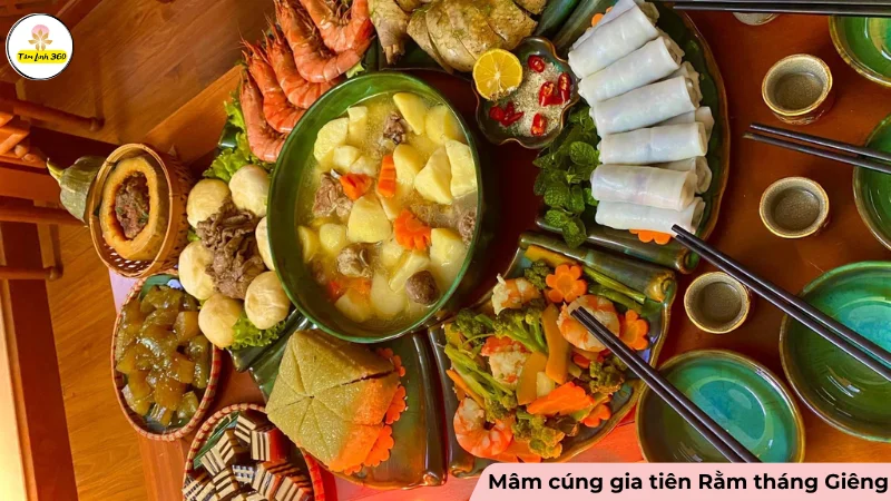 lam mam cung gia tien ram thang gieng Làm mâm cúng gia tiên Rằm tháng Giêng