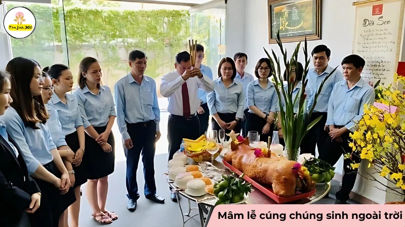 Lễ cúng Rằm tháng 7 ở công ty