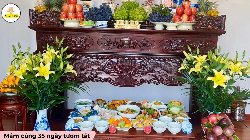 Ý nghĩa các loại lễ vật trên mâm cúng 35 ngày nghiêm trang
