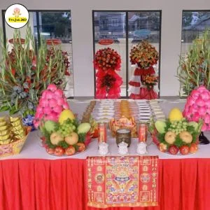 mam cung khai truong shop quan ao Mâm cúng khai trương shop quần áo