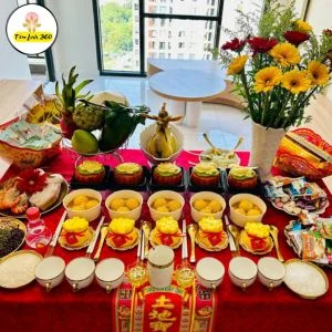 mam cung nhap trach ve nha moi dep Mâm cúng nhập trạch về nhà mới đẹp