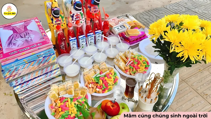 Mâm cúng cô hồn Rằm tháng 7
