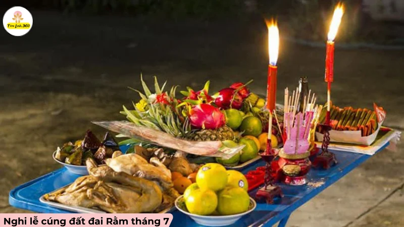 Mâm cúng rằm tháng 7 đầy đủ