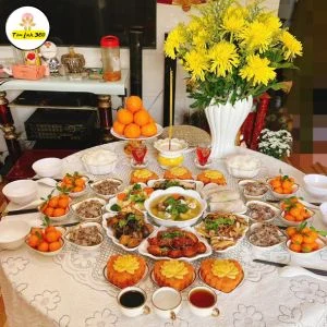 mam cung ram thang 7 dep Mâm cúng rằm tháng 7 đẹp