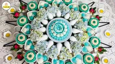 mam cung thoi noi be trai bay bien dep mat Mâm cúng thôi nôi bé trai bày biện đẹp mắt