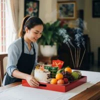 Minh Tâm - Nhân Viên Chuẩn Bị Mâm Cúng