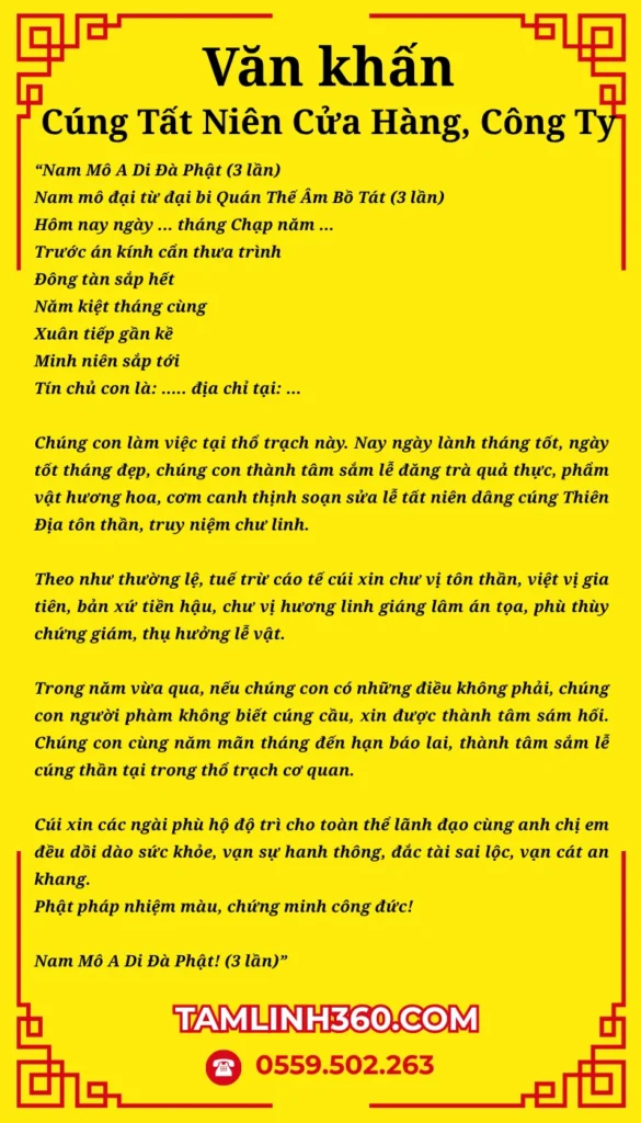 van khan cung tat nien cua hang Bài cúng Tất niên Bính Ngọ tại công ty