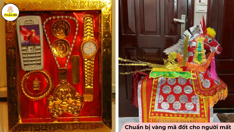 Vàng mã cho người mât