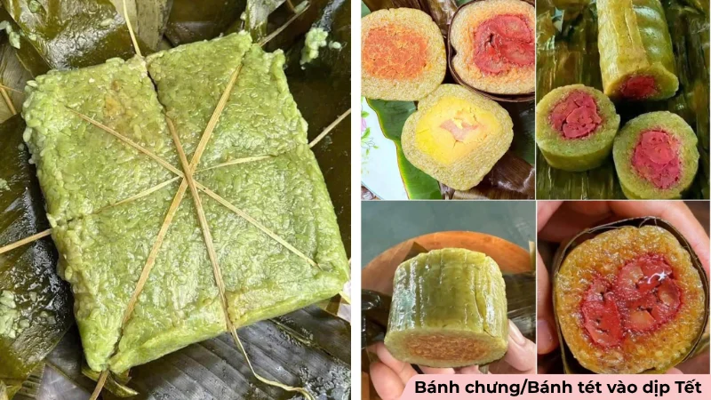 xoi gac mam cung tat nien Bánh chưng bánh tét cúng Tất niên