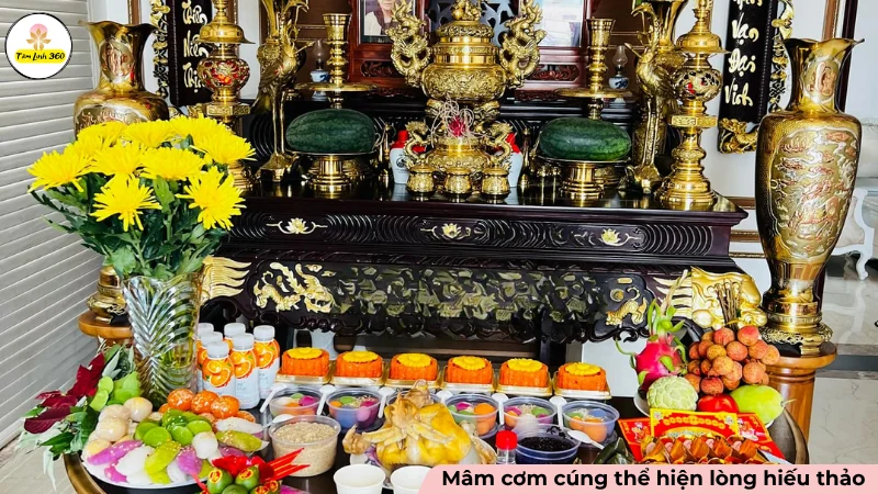 Mâm cúng gia tiên chuẩn 